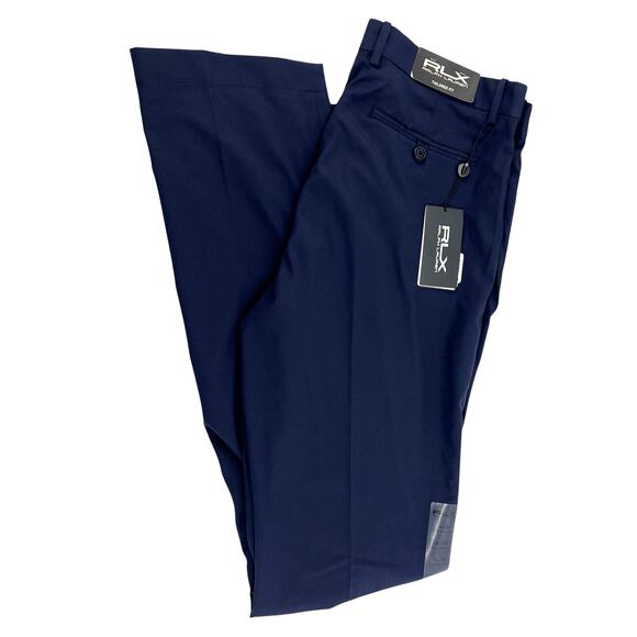 RLX Ralph Lauren Pants 34x34 Navy Blue Golf Performance Tailored Stretch NEW NWT - Picture 1 of 13